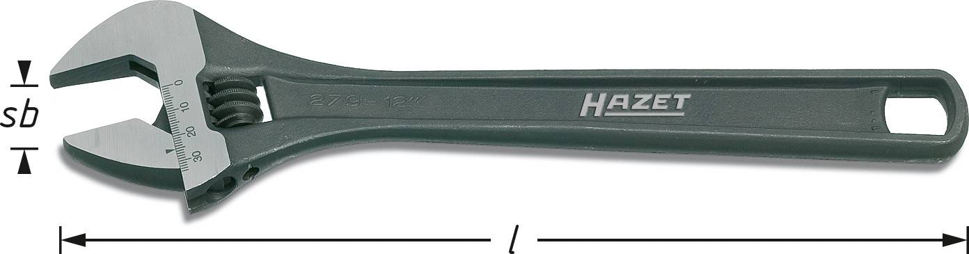 Hazet 279-12 279-12 Állítható villáskulcs Kulcsszélesség (metrikus) 34 mm