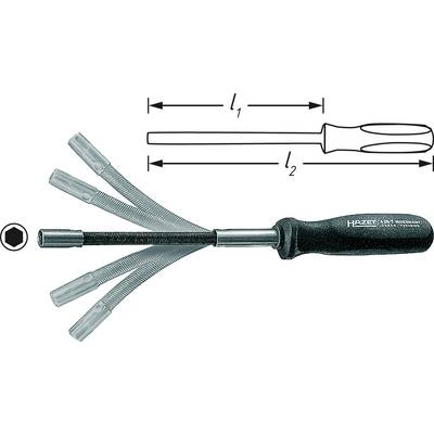 Hazet Dugókulcs csavarhúzó Műhely Kulcsszélesség: 10 mm Penge hossz: 190 mm