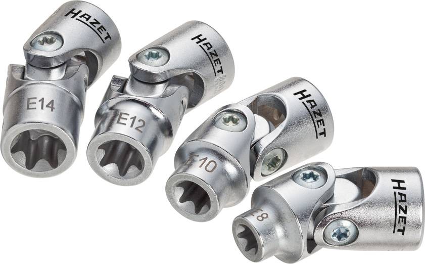 Hazet 880G-E/4 Csukló dugókulcs betét készlet 3/8 (10 mm) 4 részes 880G-E/4