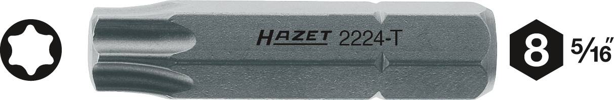 Hazet 2224-T55 2224-T55 Torx bit T 55 Különleges acél C 8 1 db