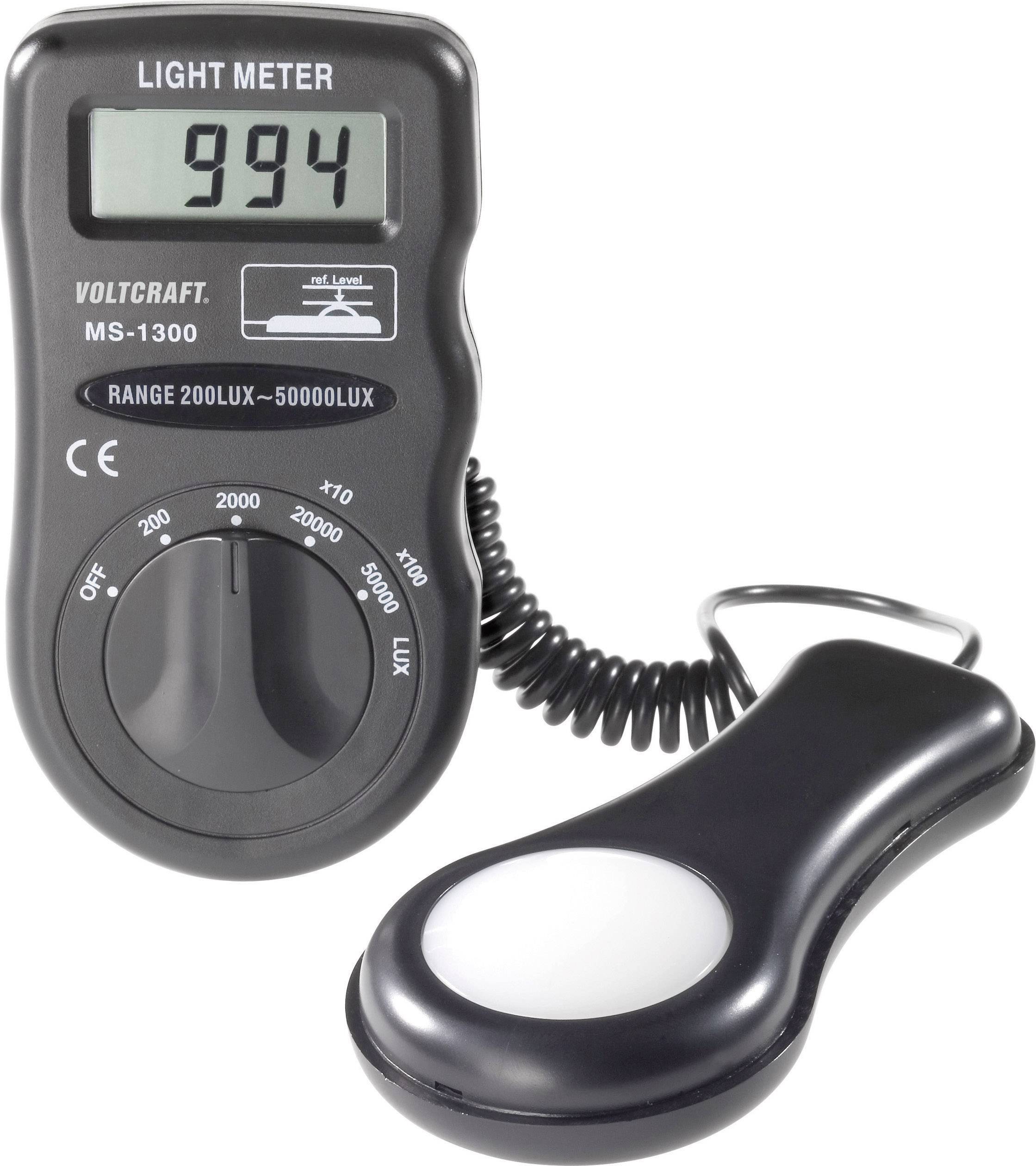 Digitális fénymérő műszer 0,1 - 50000 lx, Voltcraft MS-1300