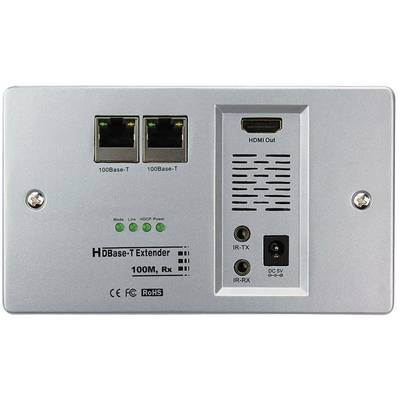 HDMI Extender vevő egység, jelátalakító, falba építhető IP védett Inakustik Exzellenz 9120304
