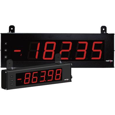 Elektronikus kijelzők piros számokkal. A nagyobb '-18235'-et mutat, a kisebb '-863,98'-at.