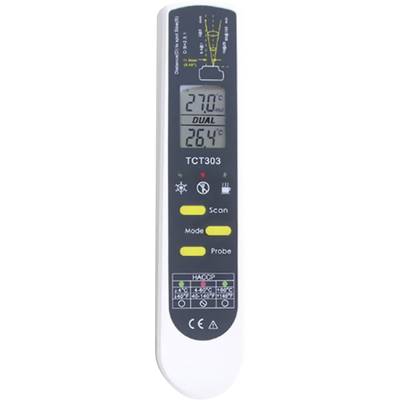 HACCP Infra hőmérő, távhőmérő és ételhőmérő beszúró érzékelővel 2:1 optikával -55-től +250 °C-ig TFA 31.1119.K