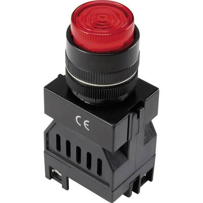 Beépíthető LED-es jelzőlámpa piros 24 V Tru Components Y090E-S/24V
