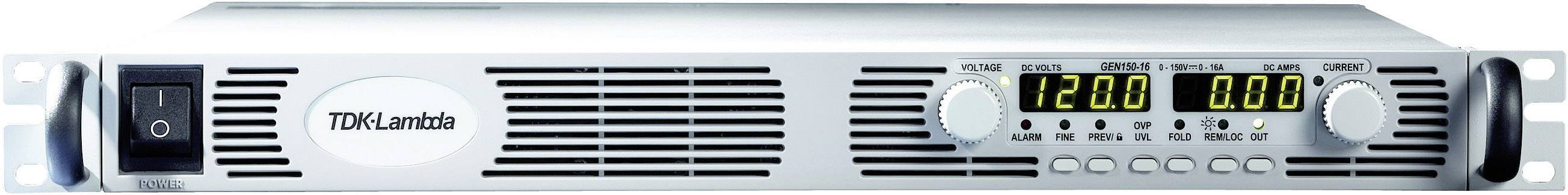TDK-Lambda GEN80-30-3P208 19 labortápegység, szabályozható 0 - 80 V/DC 0 - 30 A 1 x RS-232, RS-485, Ethernet