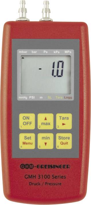 Kézi digitális levegőnyomás mérő, -0.005 - +0.005 bar, Greisinger GMH 3161-002