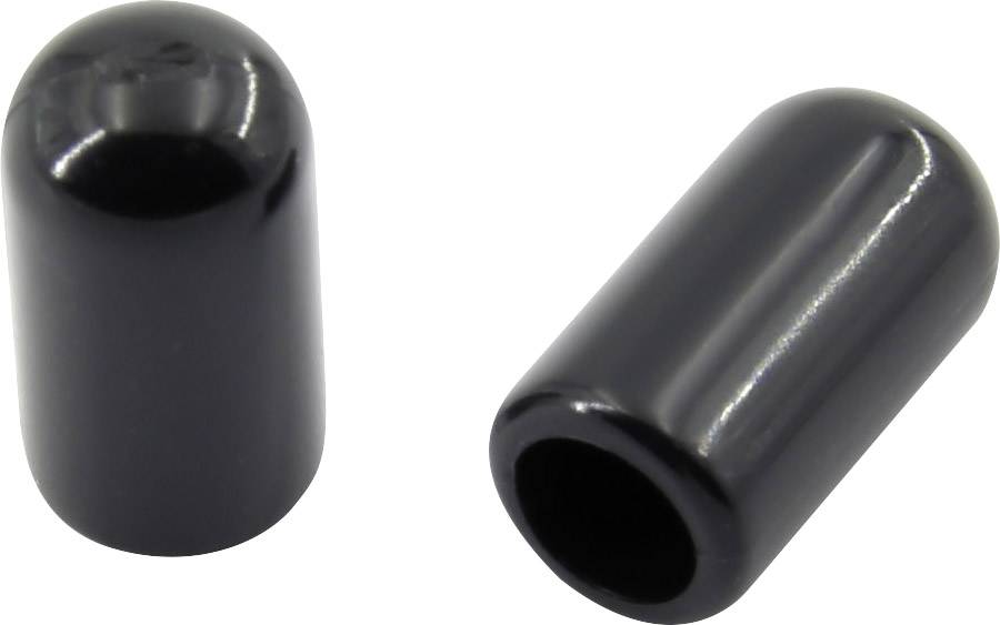 PVC zárósapka 100 db, fekete, TRU COMPONENTS TC-EP-0513203