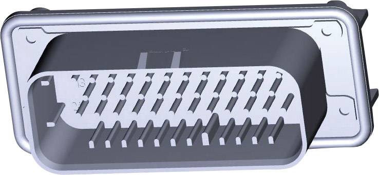 Egy járműdiagnosztikai rendszer csatlakozója, mint például az OBD-II csatlakozó, hibaelemzéshez és járműkarbantartáshoz.