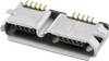 Beépített aljzat Micro USB 3.0 Alj, beépíthető, vízszintes MICUB10BBS 2 port MICUB10BBS econ connect Tartalom: 1 db