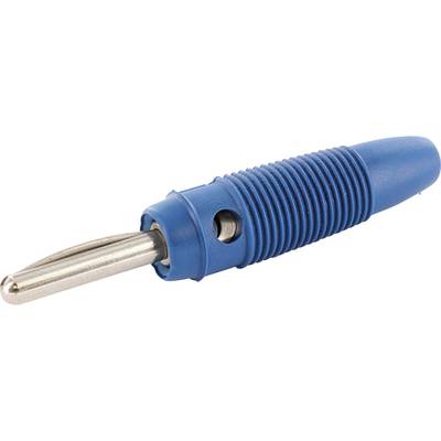 Banándugó, 4mm-es lamellás, kék színű econ connect LAS4BLE