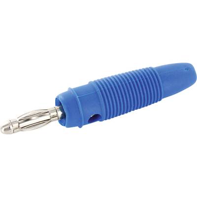 Banándugó, 4mm-es lamellás, kék színű econ connect LF4BLE