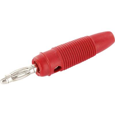Banándugó, 4mm-es lamellás, piros színű econ connect LF4RTE