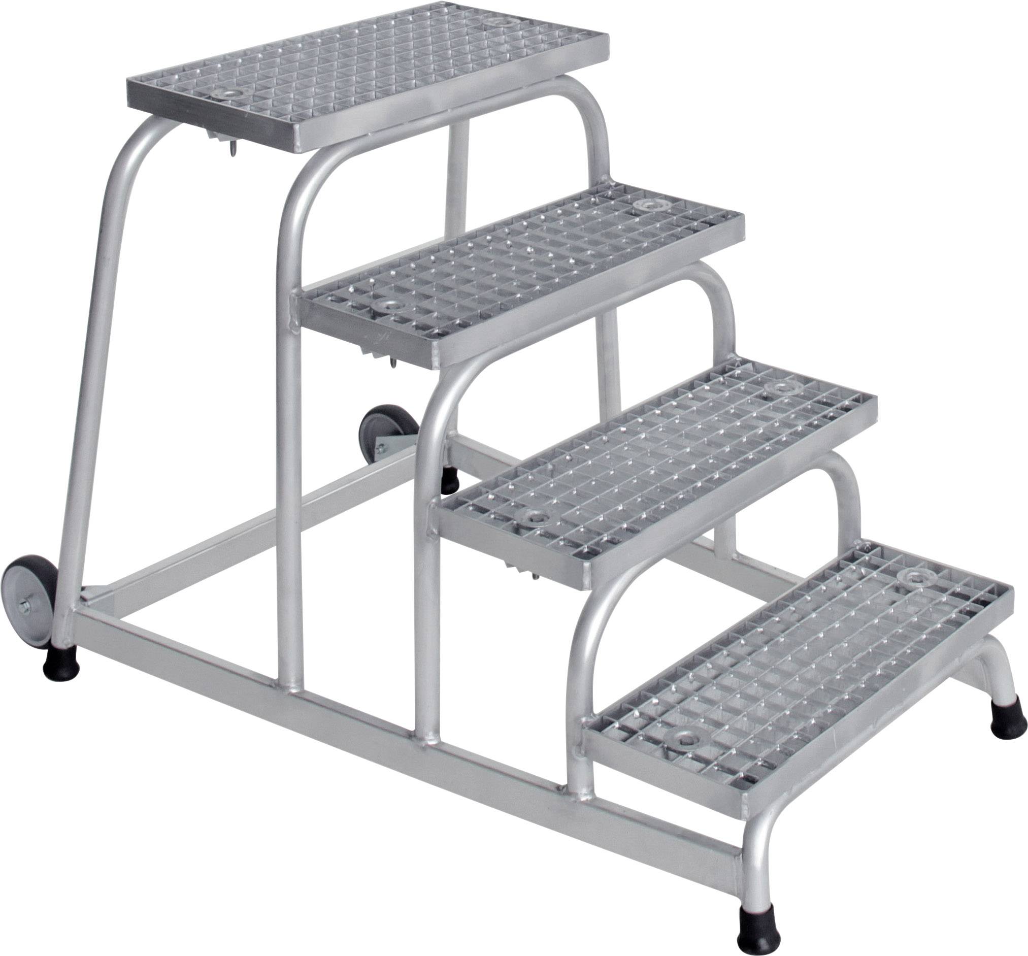 MUNK Günzburger Steigtechnik 51020 Alumínium Lépcső Munkamagasság (max.): 2.8 m Ezüst 16 kg