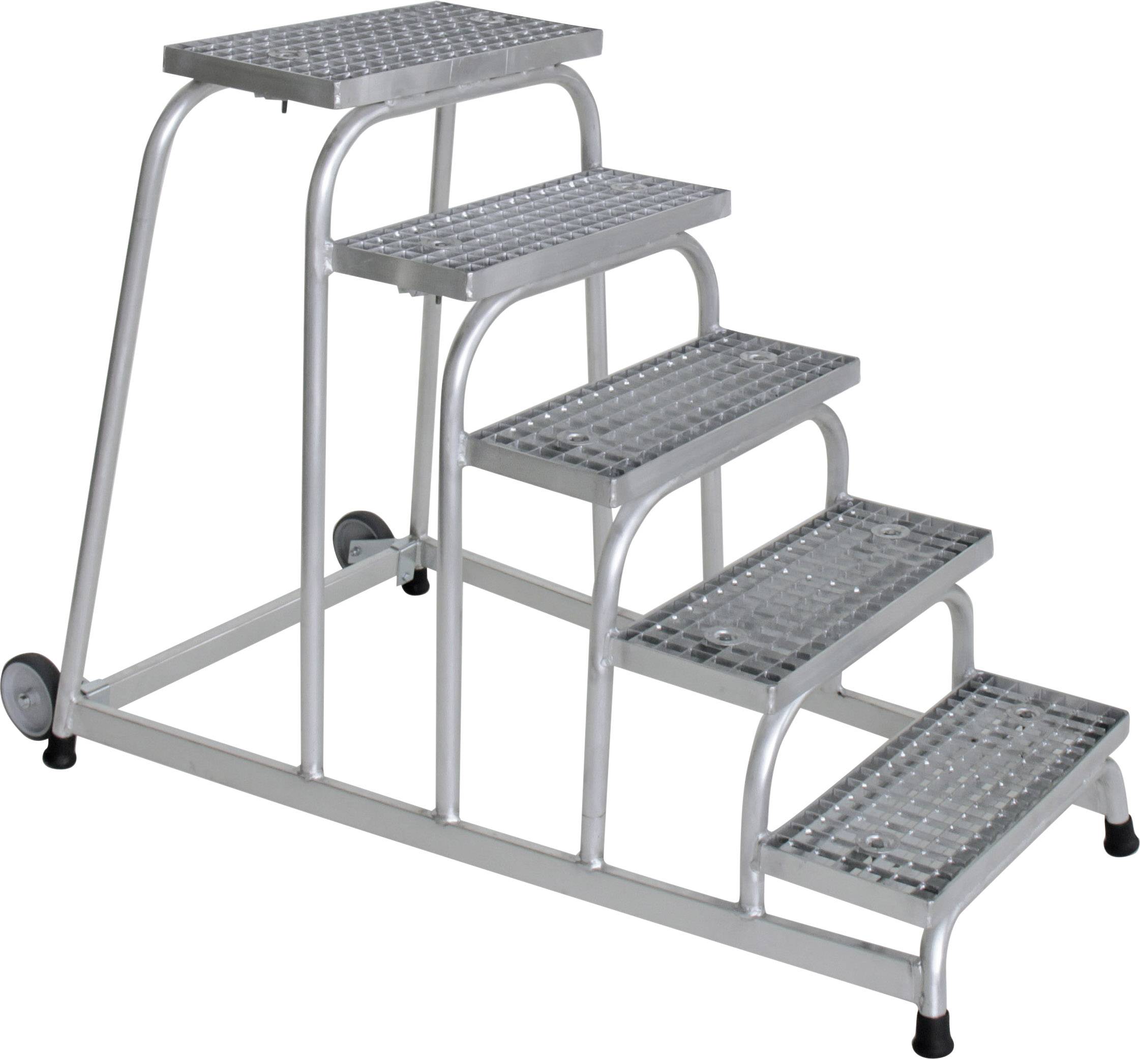 MUNK Günzburger Steigtechnik 51021 Alumínium Lépcső Munkamagasság (max.): 3 m Ezüst 18 kg