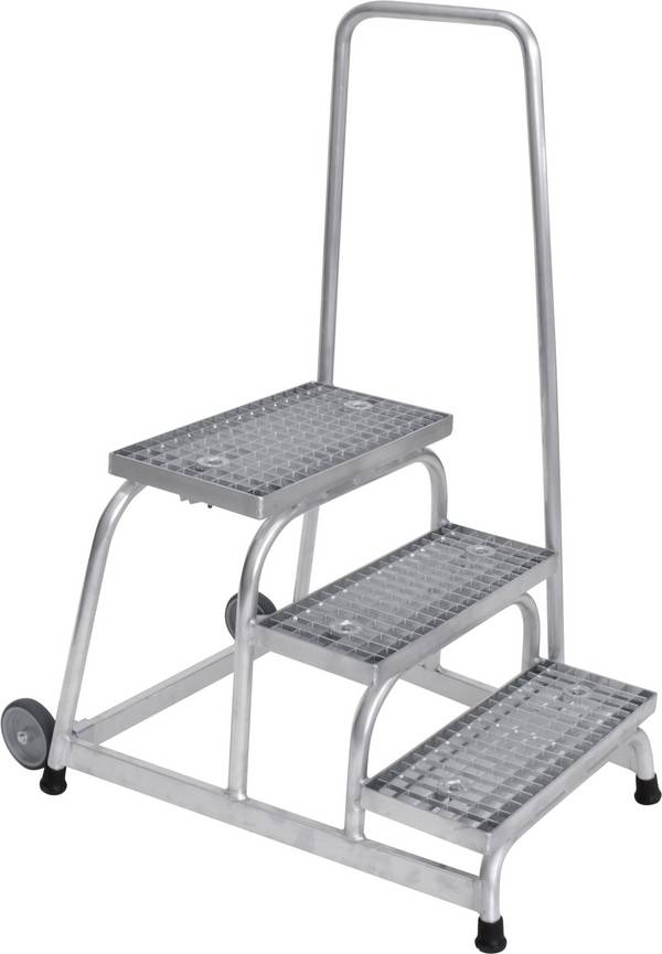 MUNK Günzburger Steigtechnik  51023 Alumínium Lépcső  Munkamagasság (max.): 2.6 m Ezüst 14 kg