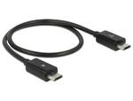 Delock teljesítménymegosztó kábel Micro USB-B aljzat - Micro USB-B dugasz OTG