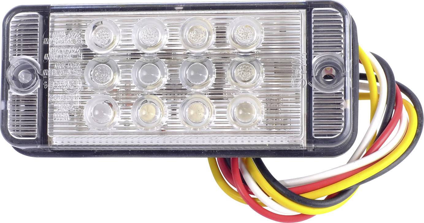 LED-es lámpa kilenc LED-es égővel és színes kábelekkel, alkalmas világítási célokra.