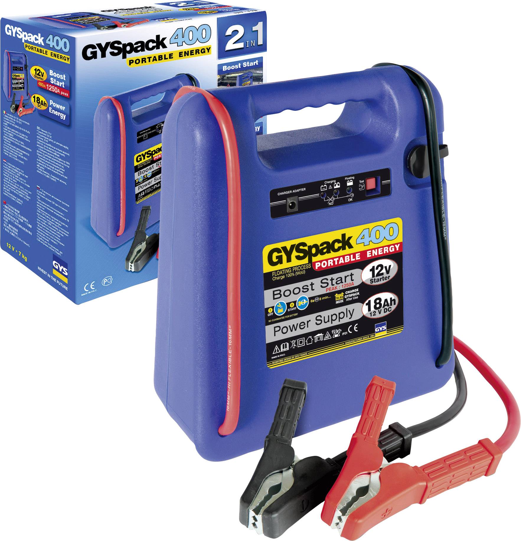 GYS Gyorsindító rendszer PACK 400 025455 Indulási segédáram=480 A