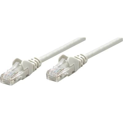 RJ45-ös patch kábel, hálózati LAN kábel CAT 5e U/UTP [1x RJ45 dugó - 1x RJ45 dugó] 10 m Szürke Intellinet