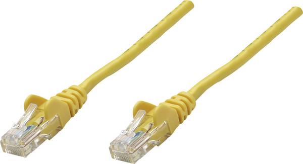 RJ45-ös patch kábel, hálózati LAN kábel CAT 6 U/UTP [1x RJ45 dugó - 1x RJ45 dugó] 0.50 m Sárga Intellinet