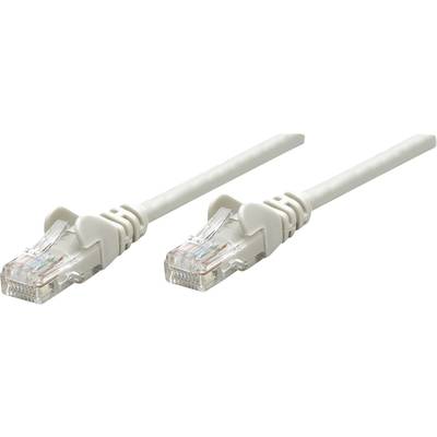 RJ45-ös patch kábel, hálózati LAN kábel CAT 6 U/UTP [1x RJ45 dugó - 1x RJ45 dugó] 5 m Szürke Intellinet