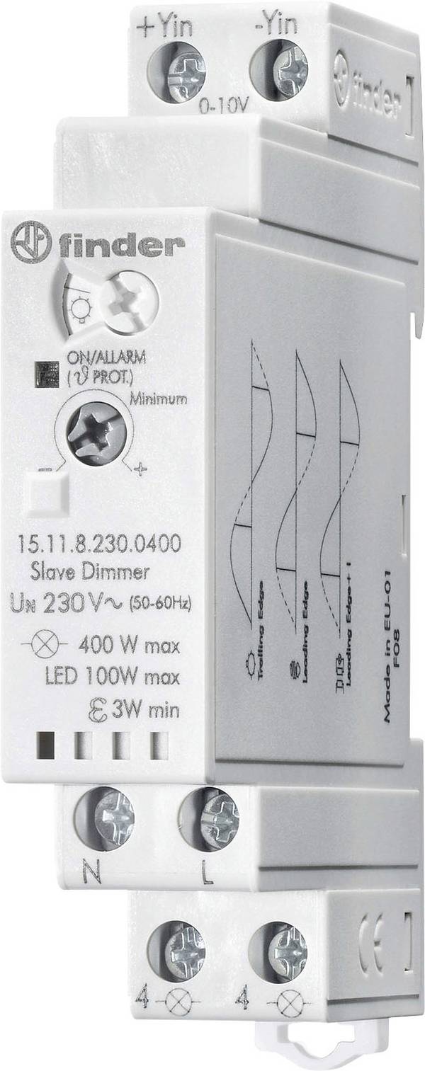 Finder 15.11.8.230.0400 Dimmer kalapsínhez 1 db Üzemi feszültség:230 V/AC
