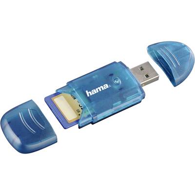   Hama  114730  Külső memóriakártya olvasó    USB 2.0  Kék