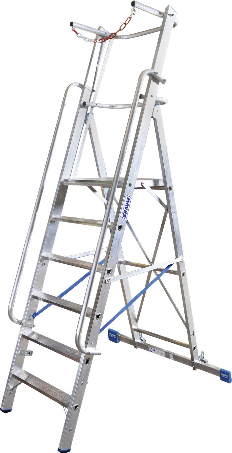 Krause Stabilo® Professional 127525 Alumínium Több fokos álló létra Munkamagasság (max.): 3.9 m Ezüst 22.5 kg