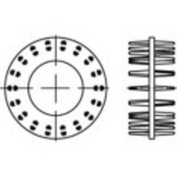 TOOLCRAFT Fa összekötő DIN 1052 GT temperöntvény, galvanikusan horganyzott 50 db 135714