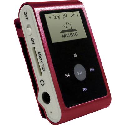 Mp3 lejátszó, belső memória nélkül, Micro SD kártyás, piros színű mpman MP30WOM
