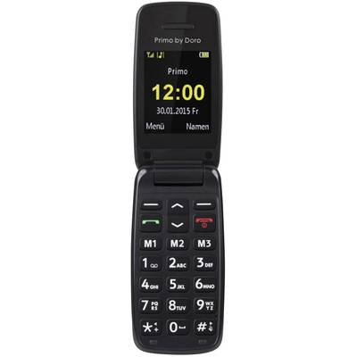 Primo by DORO 401 Kihajtható mobiltelefon időseknek  Fekete