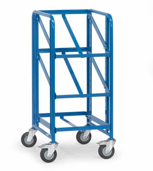 Fetra Hauptartikel 2380 Etagewagen Afleider Staal Poedercoating Laadvermogen (max.): 250 kg Stralend blauw (RAL 5007)