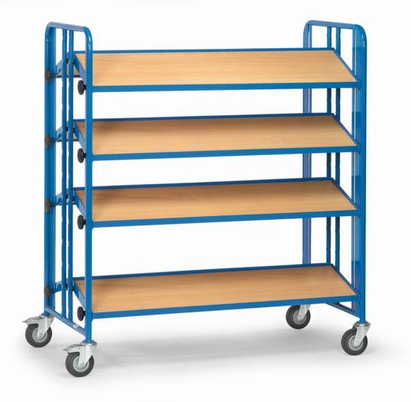 Fetra Hauptartikel 2891 Etagewagen Staal Poedercoating Laadvermogen (max.): 300 kg Stralend blauw (RAL 5007)