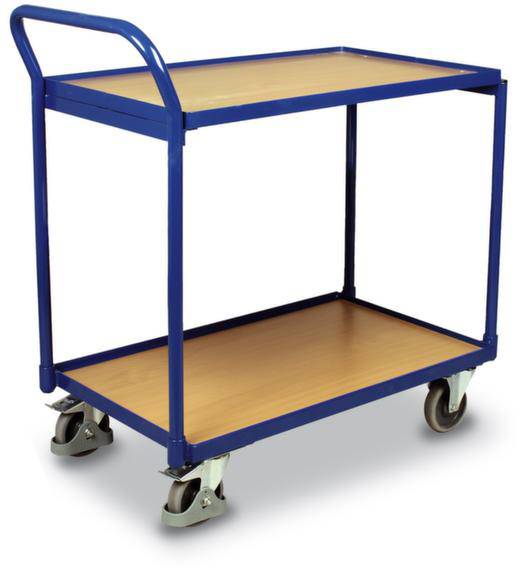 VARIOfit SW-600.500 Zsúrkocsi Acél Porbevonatos Terhelés (max.): 250 kg Enciánkák (RAL 5010)
