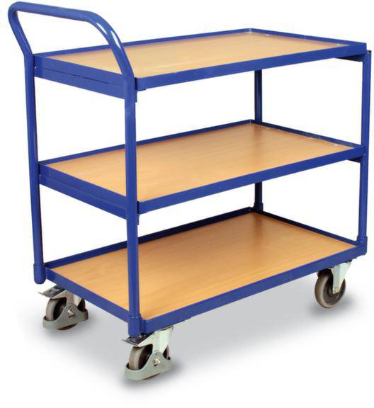 VARIOfit SW-600.600 Zsúrkocsi Acél Porbevonatos Terhelés (max.): 250 kg Enciánkák (RAL 5010)