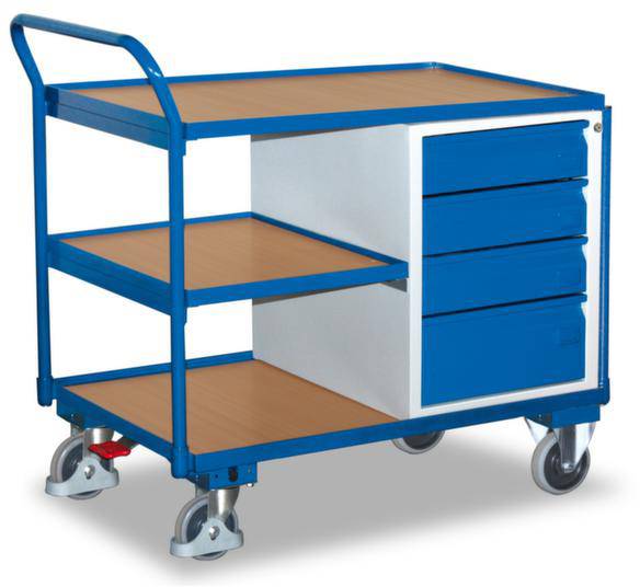 VARIOfit SW-600.605 Kocsi Acél Porbevonatos Terhelés (max.): 250 kg Enciánkák (RAL 5010)