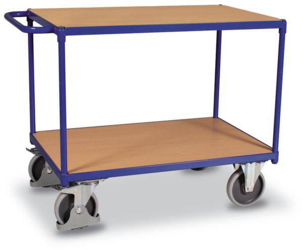 VARIOfit SW-600.510 Zsúrkocsi Acél Porbevonatos Terhelés (max.): 500 kg Enciánkák (RAL 5010)