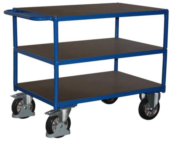 VARIOfit SW-800.617 Zsúrkocsi Acél Porbevonatos Terhelés (max.): 1000 kg Enciánkák (RAL 5010)