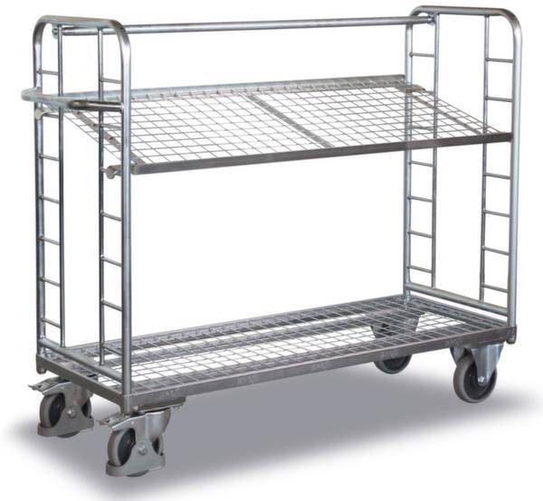 VARIOfit SW-640.224 Polcos kocsi Acél Porbevonatos Terhelés (max.): 400 kg Ónozott