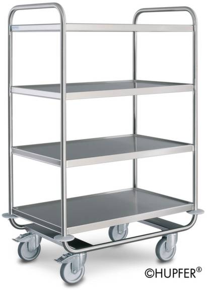 HUPFER 01.1235.2 Polcos kocsi Rögzítő Nemesacél Rozsdamentes Terhelés (max.): 200 kg Nemesacél