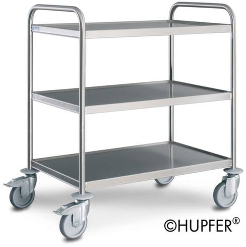 HUPFER 01.1208.2 Polcos kocsi Rögzítő Nemesacél Rozsdamentes Terhelés (max.): 120 kg Nemesacél