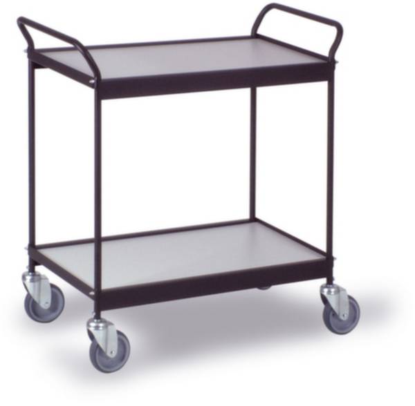 Ebinger    0200S    Polcos kocsi  Rögzítő  Acél  Porbevonatos  Terhelés (max.): 150 kg  Mélyfekete (RAL 9005)