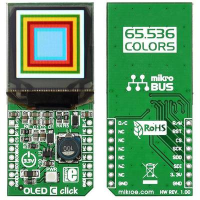 MikroElektronika OLED C click mikroBUS™ Kijelzőmodul 2.8 cm (1.1 coll)   