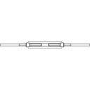 TOOLCRAFT 136597 Huzalfeszítő 2 hegesztett véggel M20 Acél Galvanikusan cinkezett DIN 1480 1 db