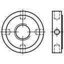 TOOLCRAFT TO-9979008 Keresztlyukú anyák M60 DIN 1816 Acél 5 db
