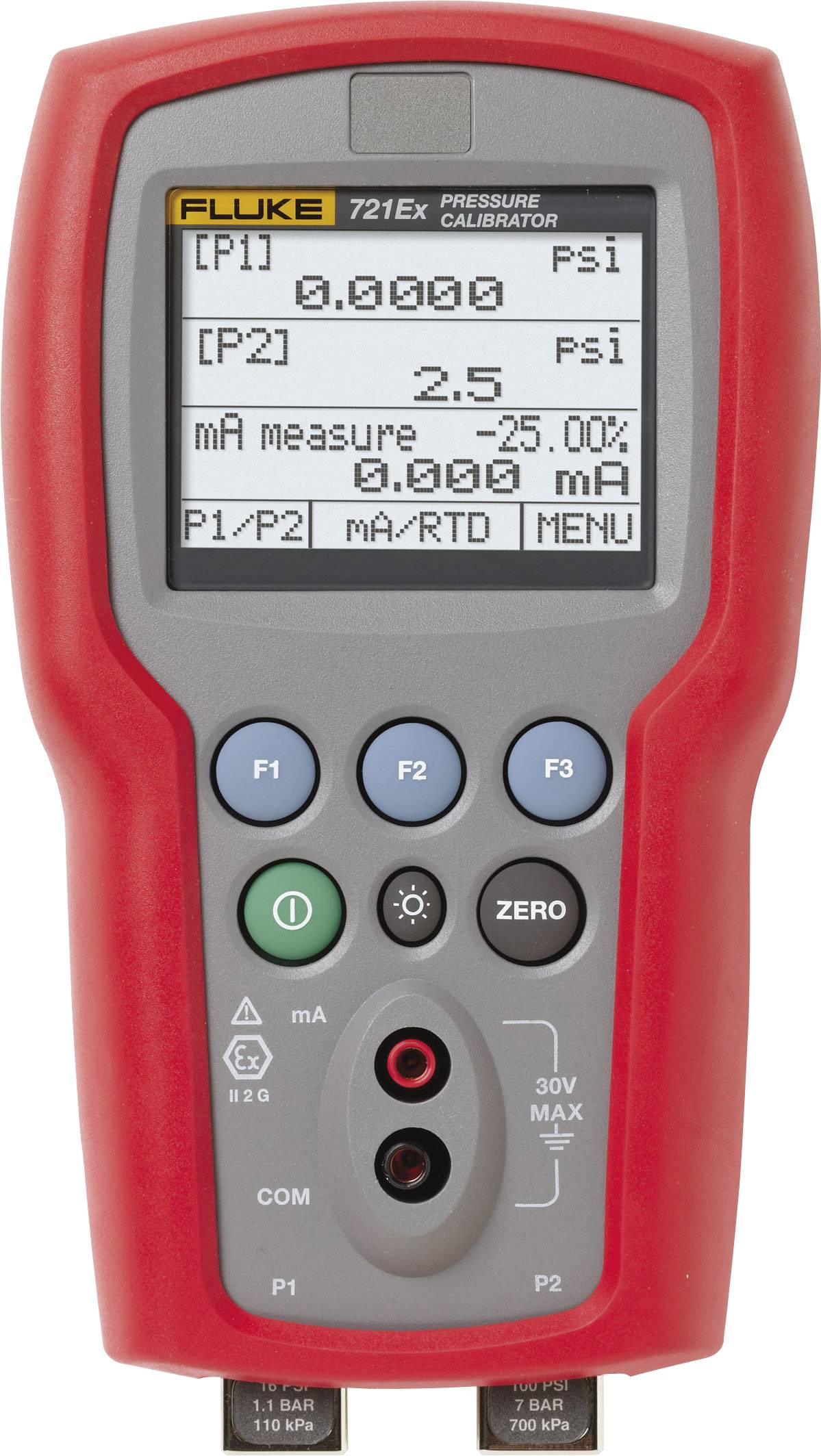 Fluke 721EX-3650 Kalibrátor Nyomás 345 bar 2.5 bar