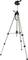 Fémből készült, három állítható lábú kameraállvány felső tartóval, amely alkalmas fényképezéshez vagy videófelvételekhez.