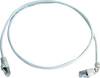 Telegärtner 100008023 RJ45 Hálózati kábel, patchkábel CAT 6A S/FTP 1.00 m Fehér Lángálló, Halogénmentes 1 db
