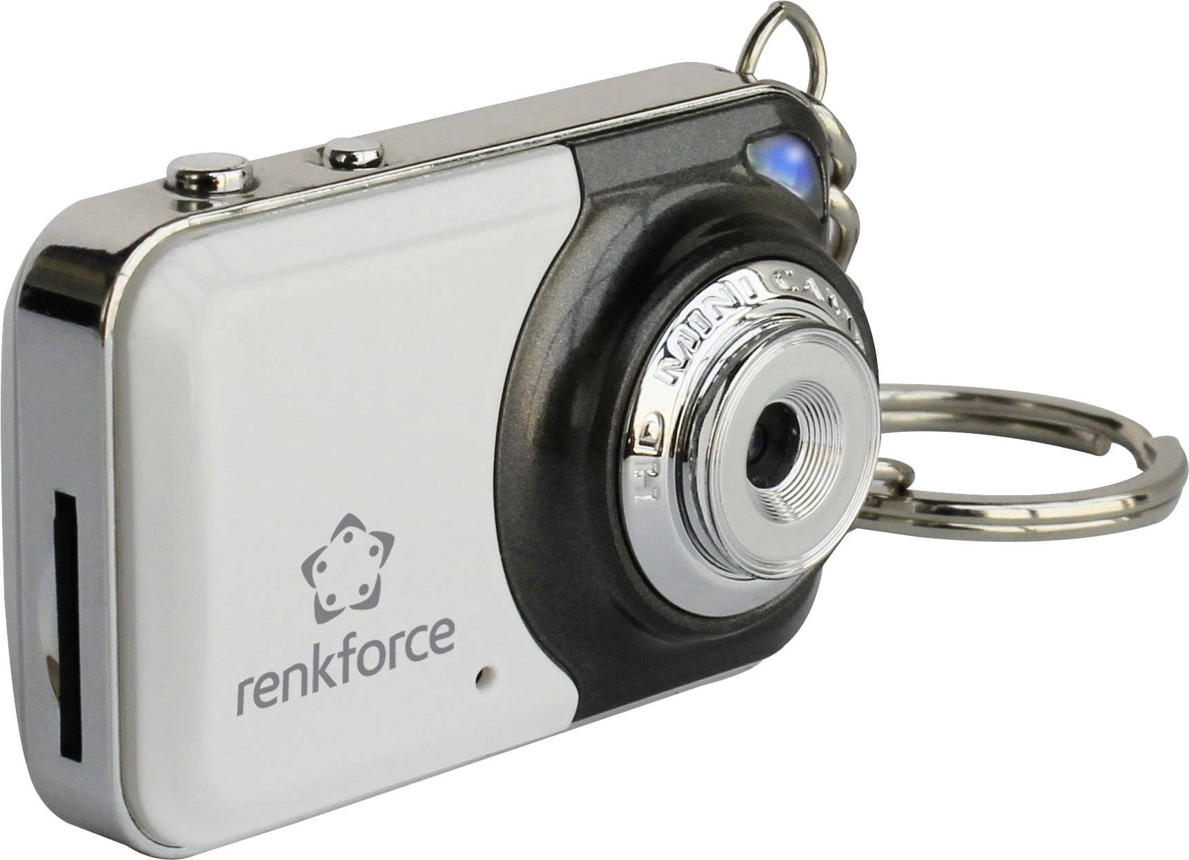 Rejtett kamera, álcázott kém kamera mikrofonnal, kulcstartós fényképező kivitelben Renkforce 1387370-4